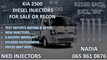 KIA 2500 DIESEL INJECTORS FOR SALE.REBUILT AND TESTED