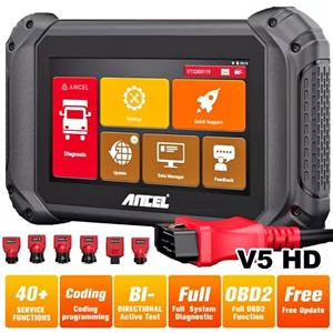 Ancel V5 HD Full System Truck Diagnostic Tool with Bi-Directional Control