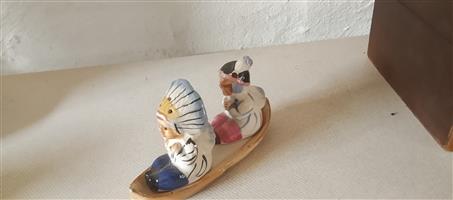 Vertex Gold Castle Salt and Pepper Shaker 
