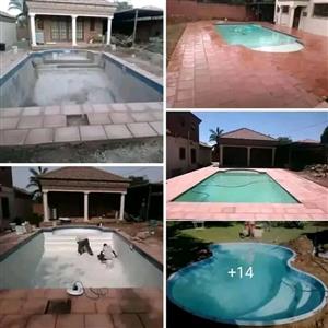 Swimming pools lapa carports paving wood decking paving