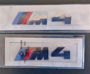BMW M4 badges emblems