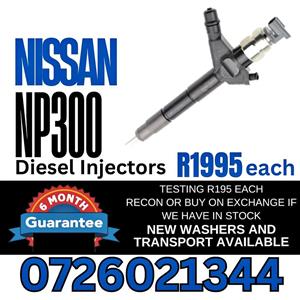 Nissan NP300 diesel injectors for sale