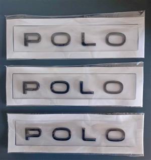 VW POLO name badges emblems stickers