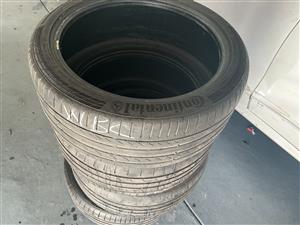 Continental ContiSportContact Run flat Tyres. Size: 235/40/18 Excellent
