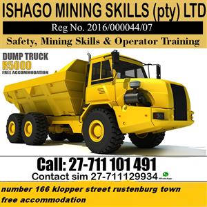 Adt dump  truck mining skills on special in Rustenburg 