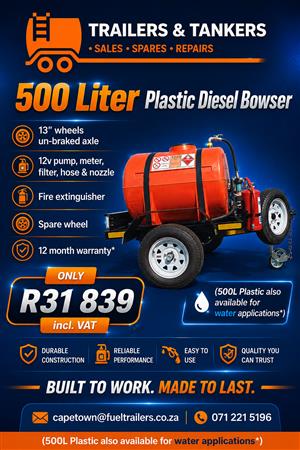 500 Liter Polyurethane Diesel Bowser