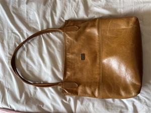 TAN Geniune Leather Handbag