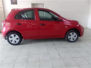 2013 NISSAN Micra Manual Petrol Maroon color 