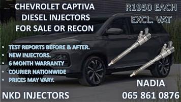 CHEVROLET CAPTIVA DIESEL INJECTORS FOR SALE. REBUILD AND TESTED