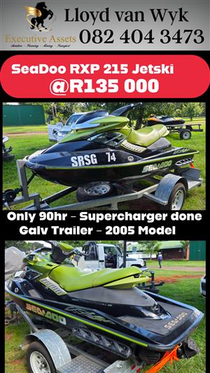 Various Jetski's Available 