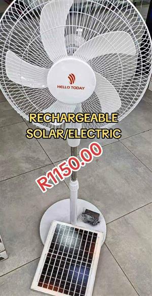Pedestal Solar Charge Fan