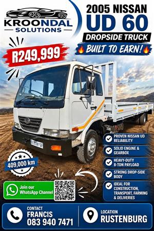 2005 Nissan UD 60 8 Ton Drop-Side Truck