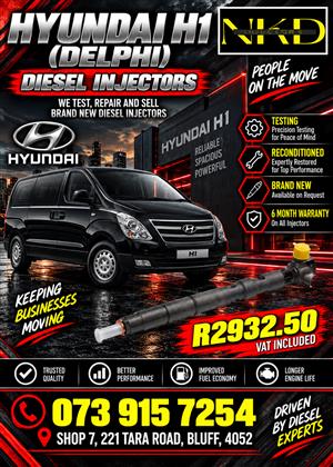 Hyundai H1 Delphi Diesel Injectors 