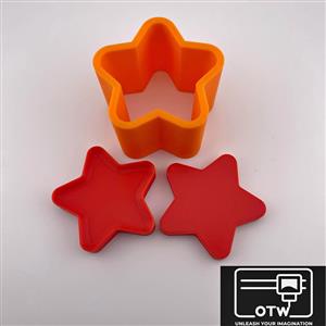 Star 2 Bath Bomb Mould