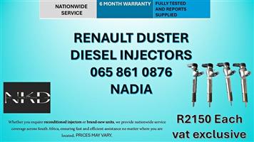 RENAULT DUSTER DIESEL INJECTORS FOR SALE- RECONDITIONED AND NEW