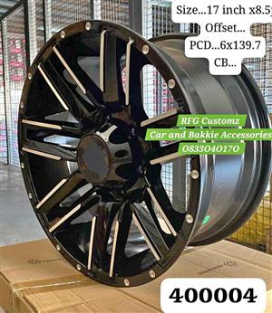 Bakkie wheels  17 inch 6x139.7 pcd