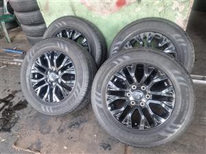 18inch Ford Stormtrack/Thunder original mags with used 265/60/18 Cooper tyres se