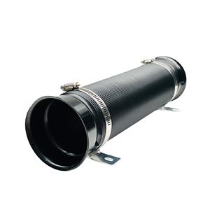 Turbo Multi Flexible Cold Air Intake Pipe Tube Duct - 75mm x 1metre (Black)