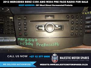 2012 Mercedes Benz Merc C350 AMG W204 PRE-FACE car radio for sale used