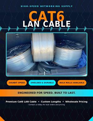 CAT 6 UV outdoor FTP cable and Cat 6 UTP LAN cable for sale. WA 