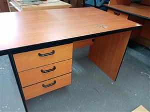 cherry 3 draw desks