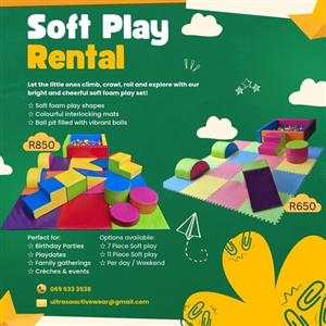 Bring the fun to your little one’s party with our colourful Soft Play Rentals! 