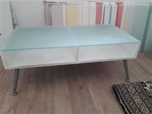 Coffee Table Frosted Glass Top - Collect in Big Bay