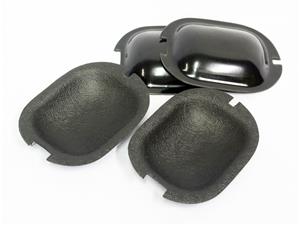 VW Mk1/Mk2 OEM Black Door Handle Scratch Plates (set of 4)