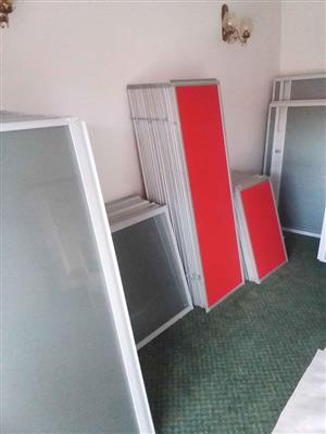 Partitions, Balconies, Balustrades : Aluminium Frames Boards / Glass