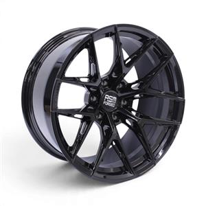 22″ TM-254 6×139 Gloss Black Fully Forged Alloy Wheels