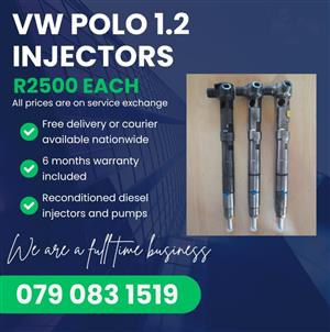 VW POLO 1.2 INJECTORS FOR SALE WITH WARRANTY 