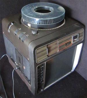 Singer Caramate 3300 Slide Projector Cassette Tape Player Combo