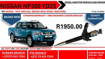 Nisaan Np300 yd25 Diesel Injectors 