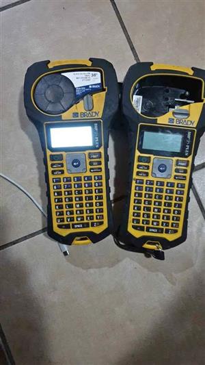 Brady's label printers for sale.
