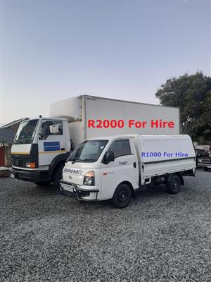 Edenvale truck hire and bakkie for hire