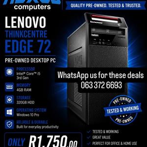Pre owned Lenovo thinkcentre Edge 72