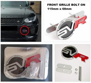 Range Rover SVR front & back badges emblems 