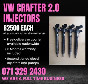 VW CRAFTER 2.0 INJECTORS FOR SALE WITH WARRANTY 