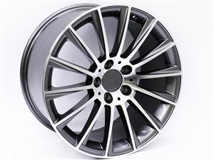 18″ QS S623 Style 5/112 Gunmetal Machine Face Alloy Wheels