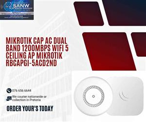 MIKROTIK CAP AC DUAL BAND 1200MBPS WIFI 5 CEILING AP MIKROTIK RBCAPGI-5ACD2N D