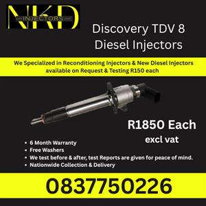 DISCOVERY TDV8 DIESEL INJECTORS FOR SALE