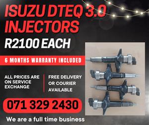 ISUZU DTEQ 3.0 INJECTORS FOR SALE WITH WARRANTY INCLUDED