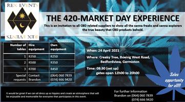 420 Holistic Market Day Experience Sat 24 Apr'21
