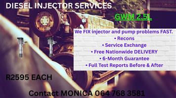 GWM 2.5L DIESEL INJECTORS FOR SALE