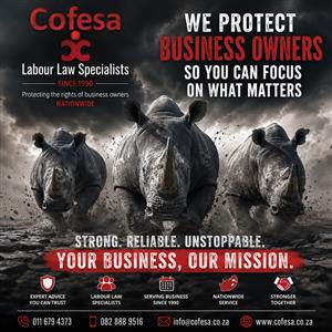 Cofesa Labour Law Specialists-Protecting employers nationwide-Since 1990