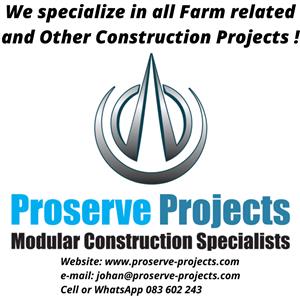 For all your Farming Construction Projects - Proserve Projects !!