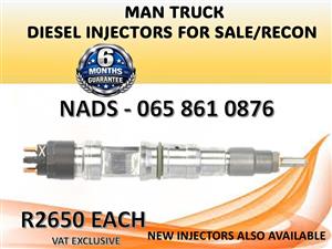 MAN TRUCK DIESEL INJECTORS FOR SALE / RECON WITH WARRANTY MIDRAND