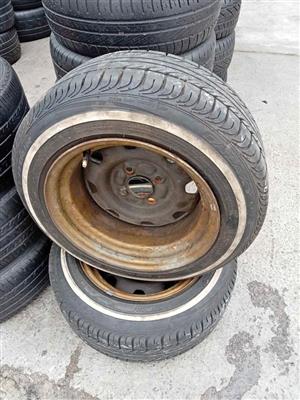 185/60R13 white wall in very good condition