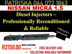 DIESEL INJECTORS FOR SALE -NISSSAN MICRA 1.5