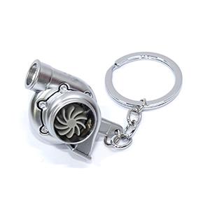 Keyring with Turbocharger Blower Design (Silver)